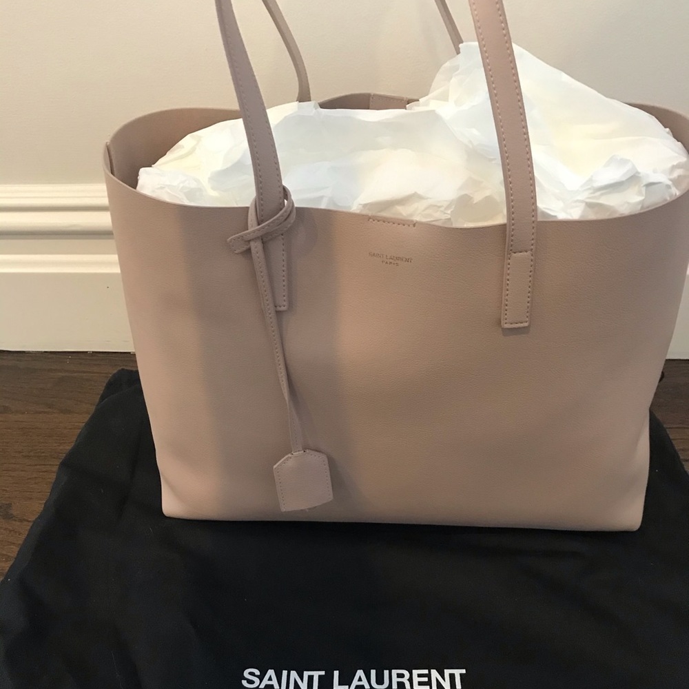 Yves Saint l Laurent East West Pink Tote